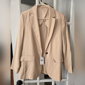 Mango Beige Blazer Jacket